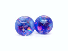 One-of-a-kind handmade glass studs (11mm)