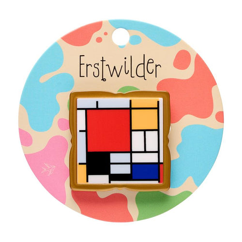 Erstwilder - Mondrian Simplified Mini Brooch