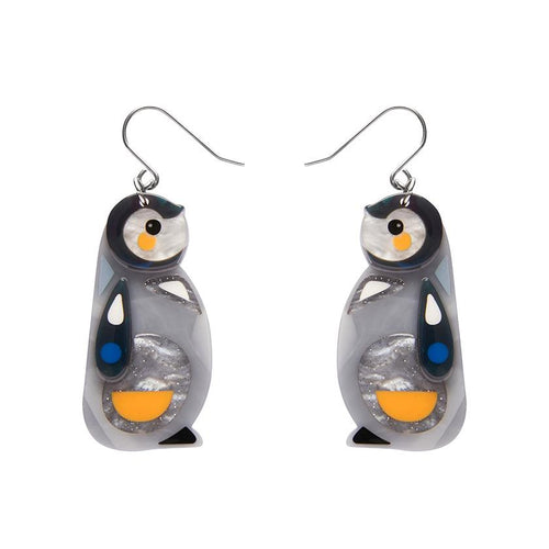 Erstwilder x Pete Cromer - The Promising Penguin Drop Earrings