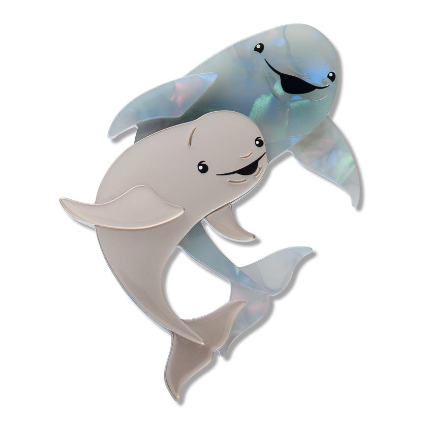 Erstwilder – Yangtze Finless Porpoises Brooch