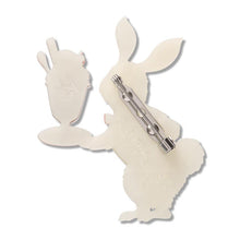 Erstwilder - Rabbit Waiter Brooch
