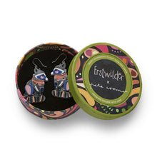 Erstwilder x Pete Cromer - The Resourceful Raccoon Drop Earrings