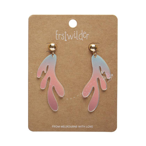 Erstwilder - Reef Coral Drop Earrings – Iridescent
