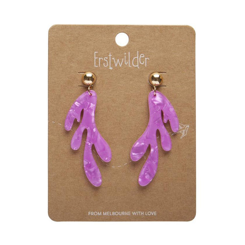 Erstwilder - Reef Coral Drop Earrings – Pink