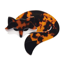 Erstwilder - Saffron the Sleeping Fox Brooch – Orange (2023)