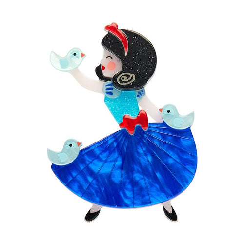 Erstwilder x Pete Cromer - White as Snow Brooch