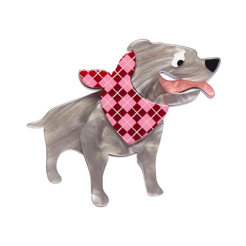 Erstwilder - Staffy Stan Mini Brooch