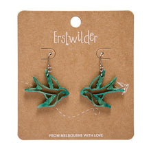 Erstwilder - Swallow Drop Earrings – Green