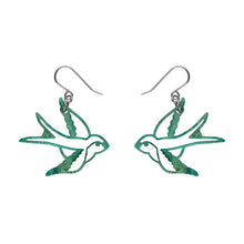 Erstwilder - Swallow Drop Earrings – Green