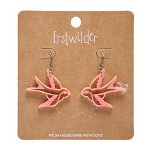 Erstwilder - Swallow Drop Earrings – Pink