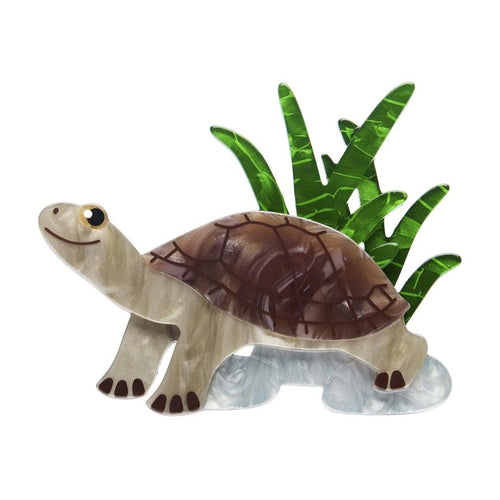 Erstwilder - Rheo the River Turtle Brooch