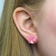 Erstwilder - Sea Shell Stud Earrings - Pale Pink