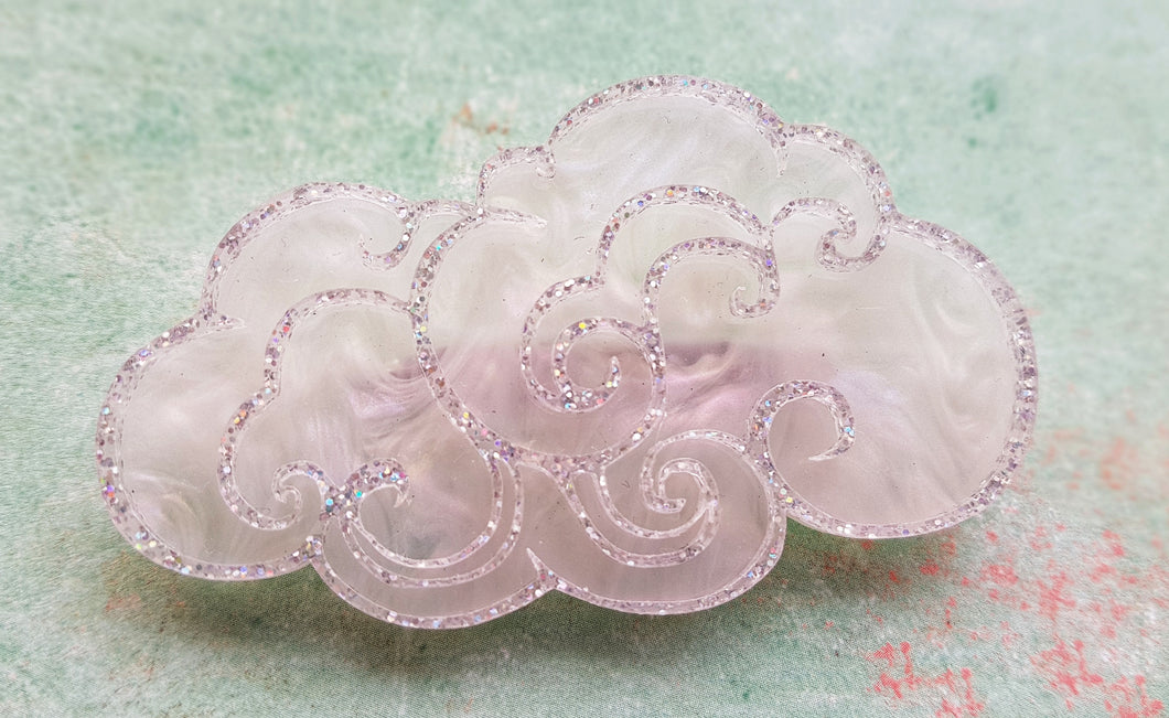 Kimchi and Coconut -  Cloud Brooch