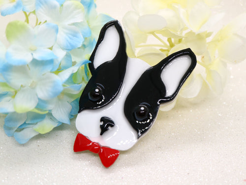 Vera Chan artist collaboration (Pre Order only) - Dapper Frenchie brooch