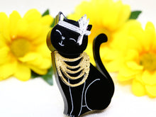 Wintersheart - Mrs Gatsby Black Kitty Brooch
