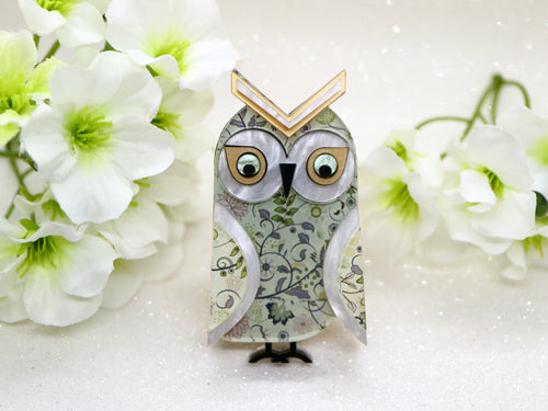 Wintersheart - Regal Charles the Great Horned Owl - Brooch