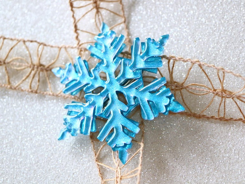 Vera Chan Original - Blue glitter snowflake