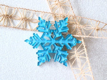 Vera Chan Original - Blue glitter snowflake