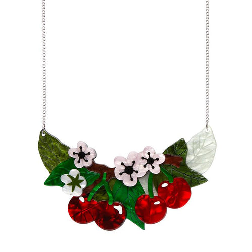 Erstwilder - Blossoming Cherries Statement Necklace