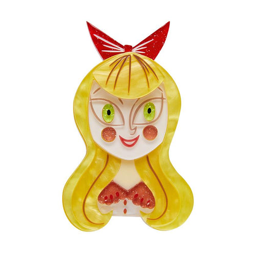 Erstwilder - A Curiouser & Curiouser Alice Brooch