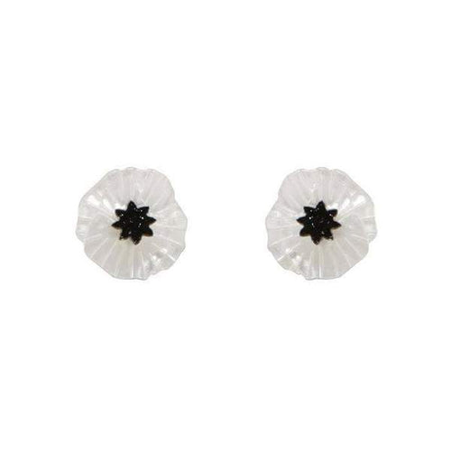 Erstwilder - POPPY FIELD EARRINGS (White)