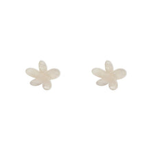 Erstwilder - Flower Ripple Glitter Resin Stud Earrings - Cream