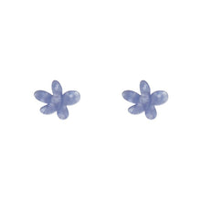 Erstwilder - Flower Ripple Resin Stud Earrings - Blue