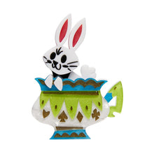 Erstwilder - Follow the White Rabbit Brooch