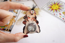 LaliBlue - Fortune Teller with Crystal Ball Brooch