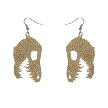 Erstwilder - Fossil Glitter Resin Drop Earrings - Gold