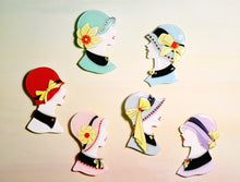 Vera Chan - Lady Portrait Brooch (Red)