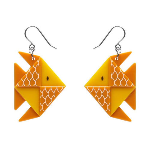 Erstwilder - The Memorable Goldfish Drop Earrings