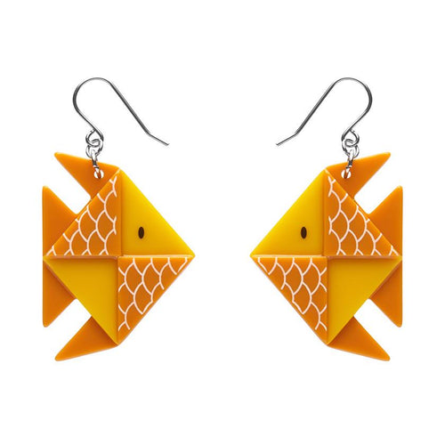 Erstwilder - The Memorable Goldfish Drop Earrings