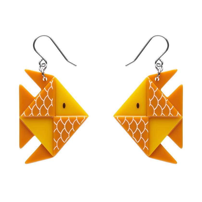 Erstwilder - The Memorable Goldfish Drop Earrings