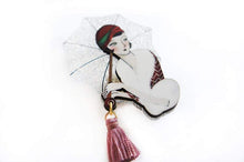 LaliBlue - Girl Brooch with Umbrella