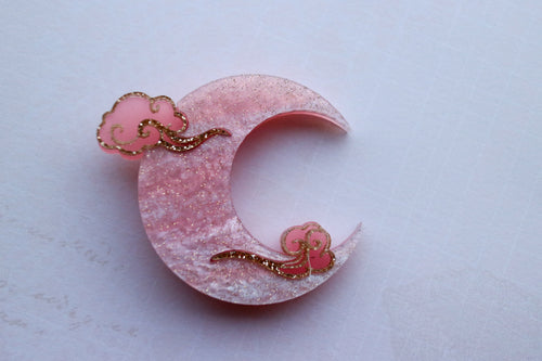 Kimchi and Coconut - Pink Moon Brooch (Exclusive collaboration)