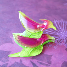 Vera Chan - Hummingbird plant brooch