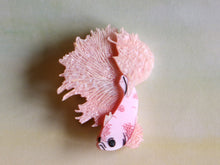 Kimchi and Coconut - Betta Fish Brooch (Pink glitter)