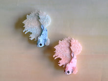 Kimchi and Coconut - Betta Fish Brooch (Pink glitter)