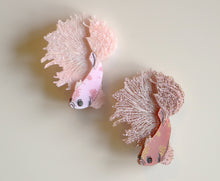 Kimchi and Coconut - Betta Fish Brooch (Pink glitter)