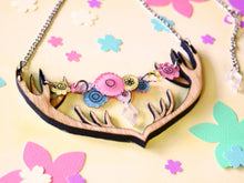 Vera Chan - Artist collaboration Spring forest antlers necklace