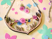 Vera Chan - Artist collaboration Spring forest antlers necklace