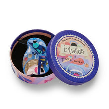 Erstwilder x Pete Cromer - The Astute Azure Kingfisher Brooch