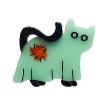 Erstwilder - A Most Ghostly Kitty Brooch