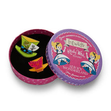 Erstwilder - Mad Hatter's Tea Party Double Brooch