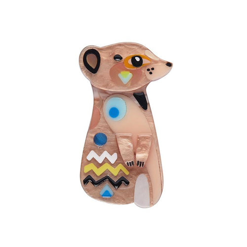 Erstwilder x Pete Cromer - The Masterful Meerkat Mini Brooch