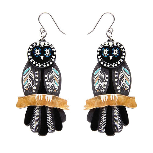 Erstwilder x Art by Melanie Hava - The Owl 'Gugu' Earrings