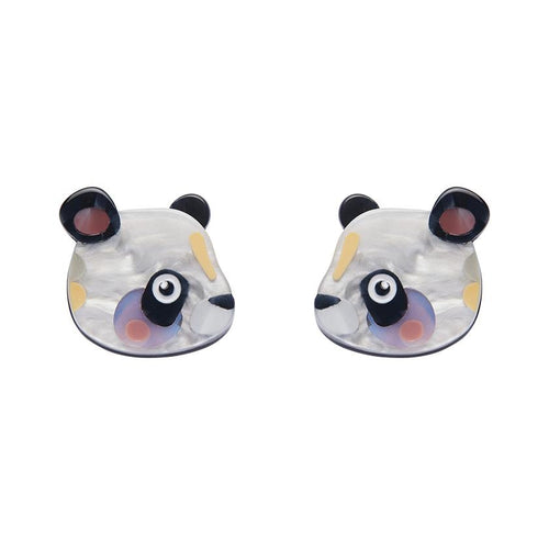 Erstwilder x Pete Cromer - The Patient Panda Earrings
