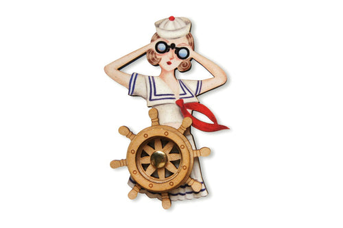 Laliblue - Pin Up Sailor Brooch