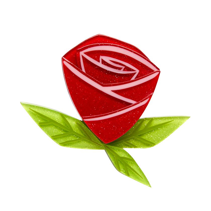 Erstwilder - Painted Rose Brooch